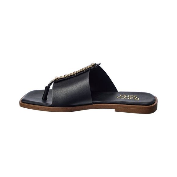 Franco Sarto Megs Leather Sandal, Black - Picture 2 of 5